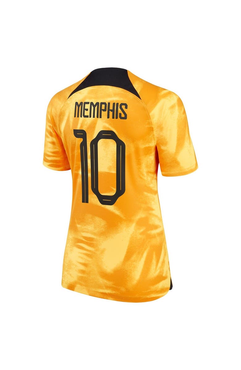 Nike Women's Nike Memphis Depay Orange Netherlands National Team 2022/23 Home Breathe Stadium Replica Player Jersey, Alternate, color, 