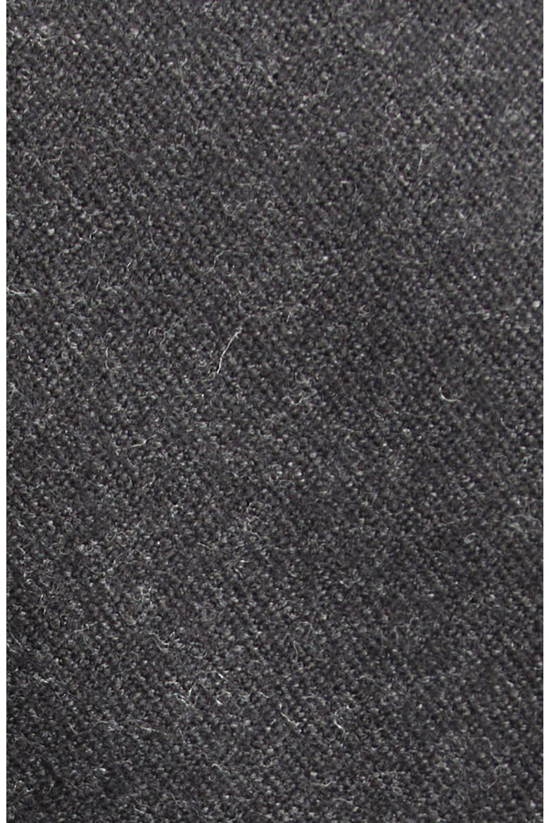 Dolman Long Sleeve Wool Twill Midi Dress, Alternate, color, DARK GREY MELANGE