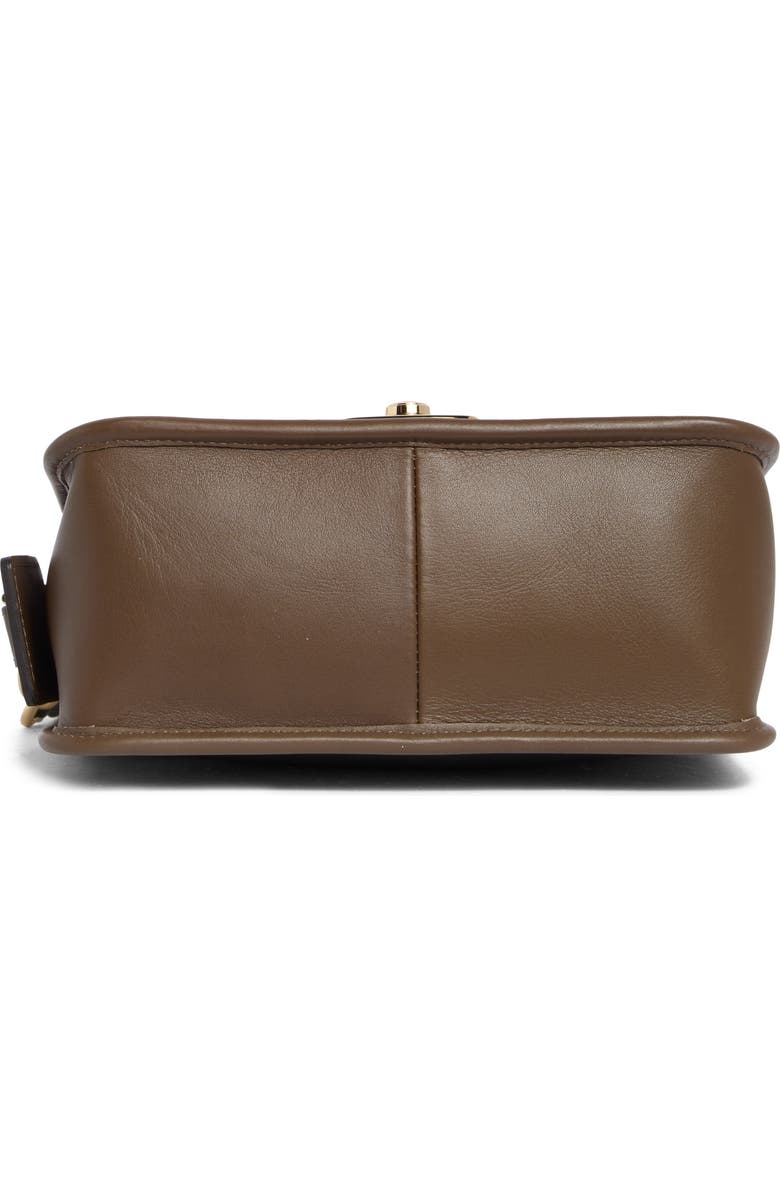 Longchamp Mademoiselle Calfskin Leather Shoulder Bag, Alternate, color, Khaki