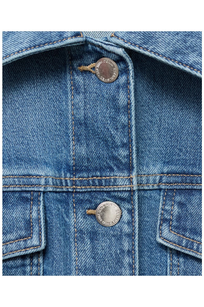 Pockets Denim Jacket, Alternate, color, MEDIUM BLUE