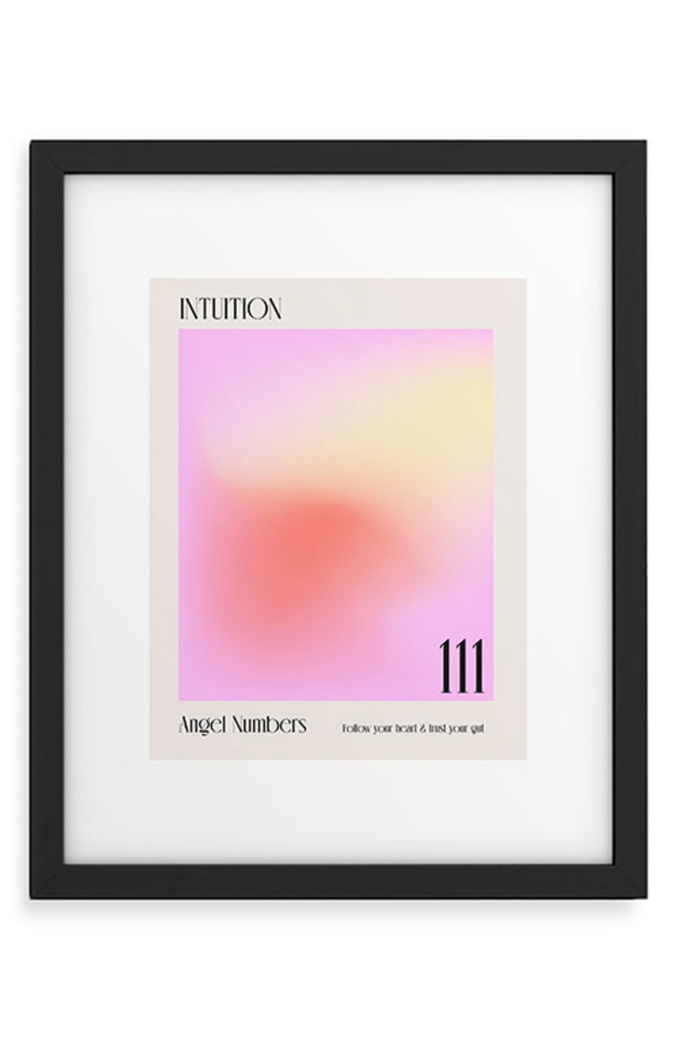 Deny Designs Angel Numbers Framed Wall Art