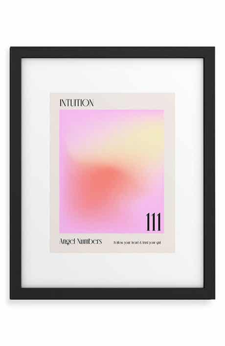 Deny Designs Angel Numbers Framed Wall Art