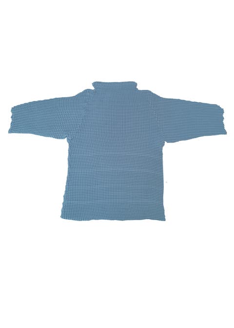 Ingrid Pleated Mock Neck Top