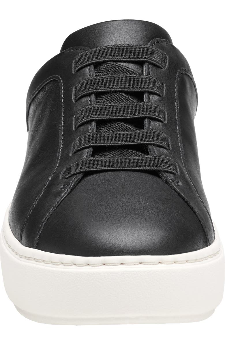 Johnston & Murphy Cammie Platform Sneaker Mule, Alternate, color, Black Nappa Leather