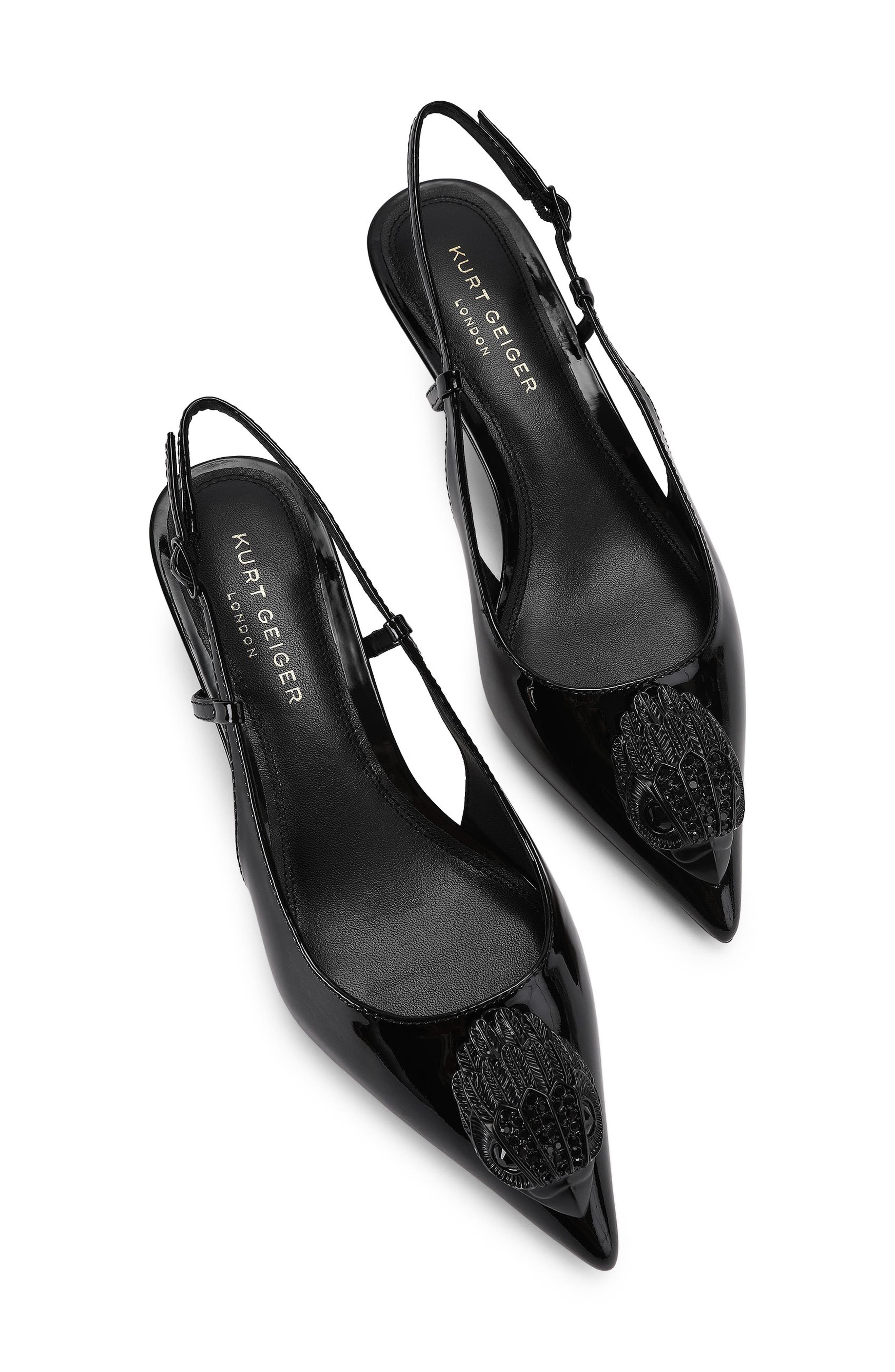 Belsize Pointed Toe Slingback Pump, Main, color, BLACK