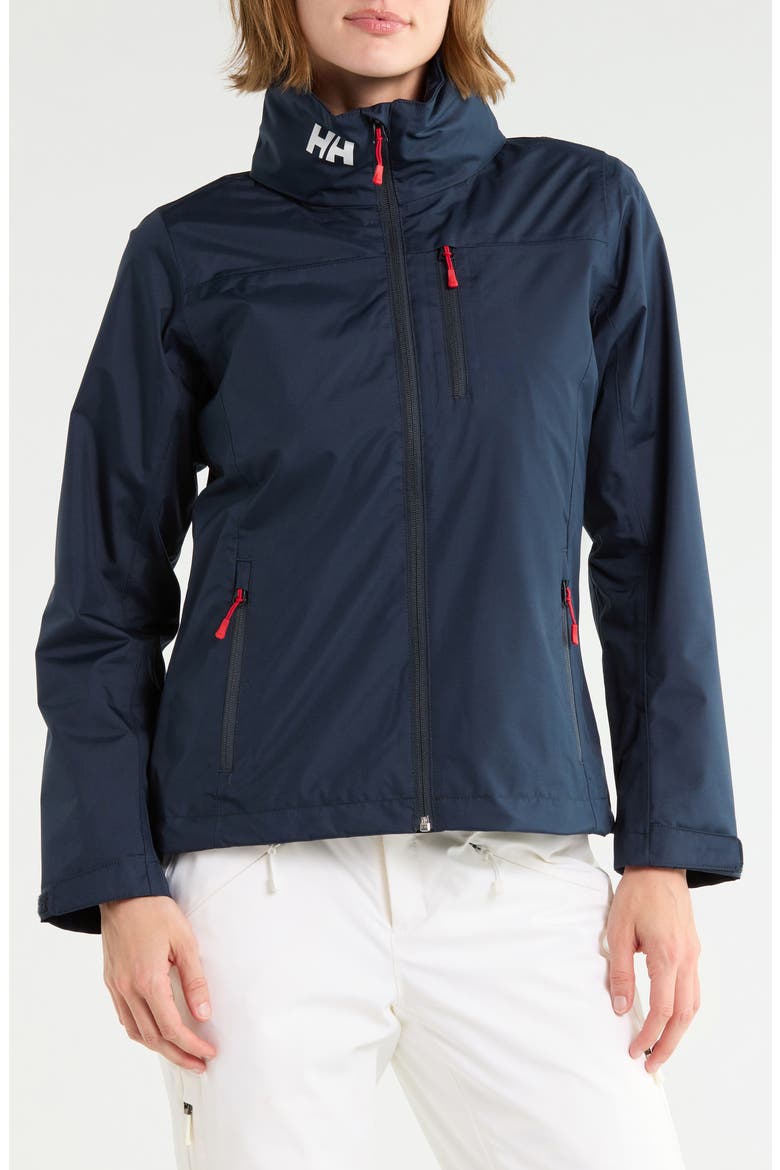 Crew Waterproof Jacket, Main, color, 598 NAVY