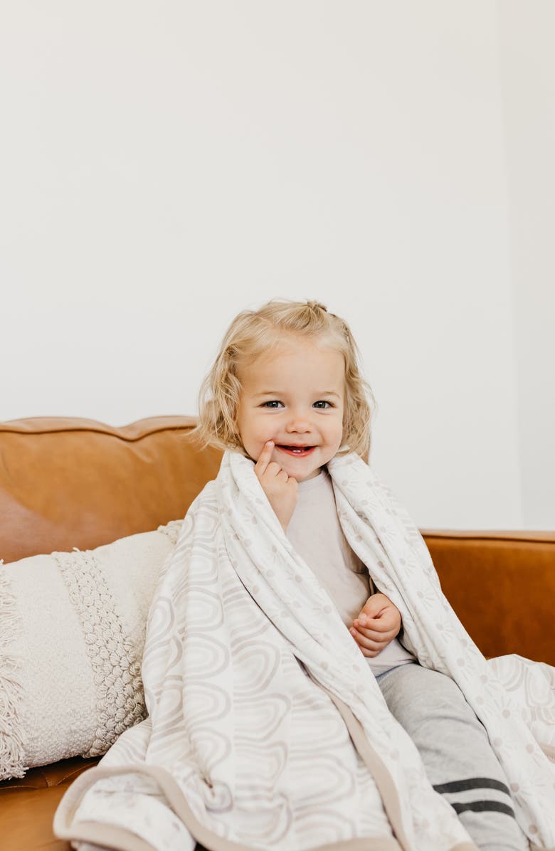 Copper Pearl Reversible Print Swaddle Blanket, Alternate, color, Bliss