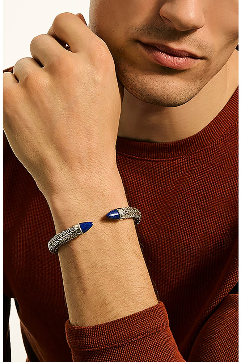 Spear 50 Cuff Bracelet, Alternate, color, SILVER