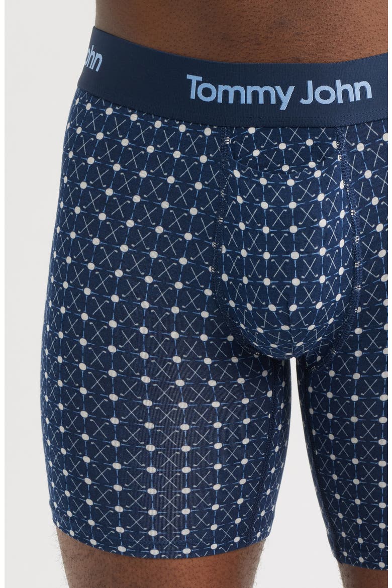 Second Skin 6-Inch Boxer Briefs, Alternate, color, DRESS BLUES GEO