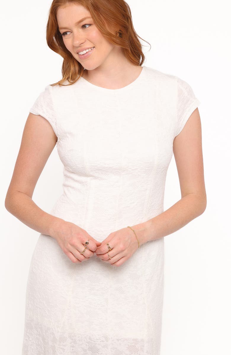 Petal & Pup Constance Lace Maxi Dress, Alternate, color, White