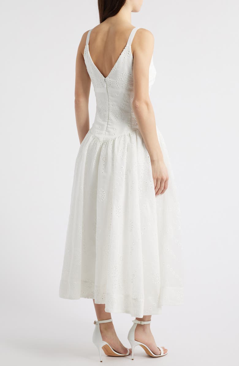 LIKELY Breena Eyelet Midi Sundress, Alternate, color,