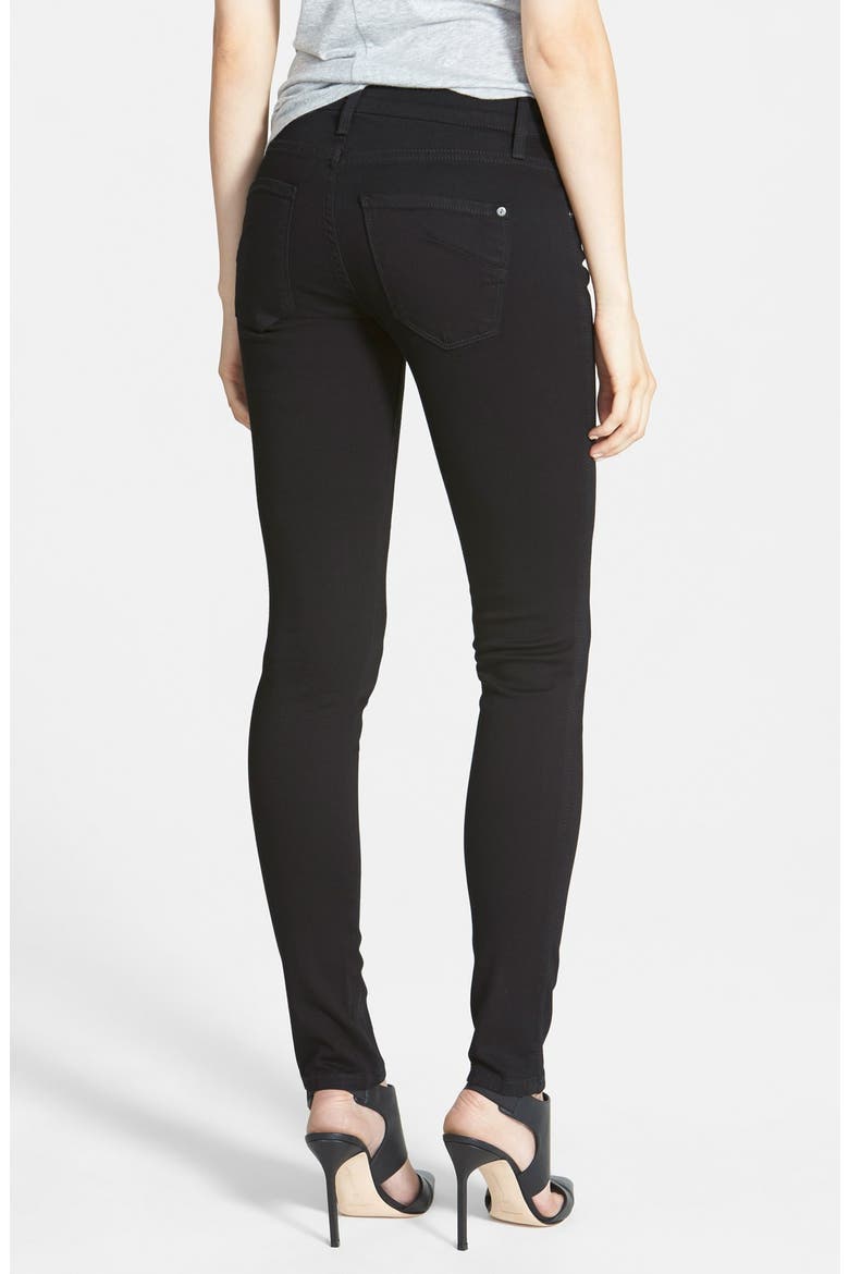 'Twiggy' Five Pocket Leggings, Alternate, color, BLACK CLEAN