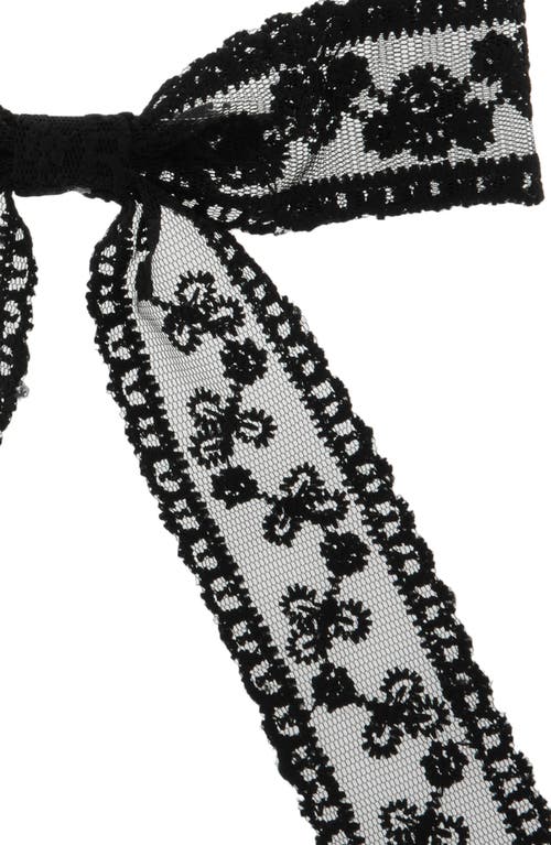 Bp. Pack Of 2 Lace Bow Hair Clips In Black- White