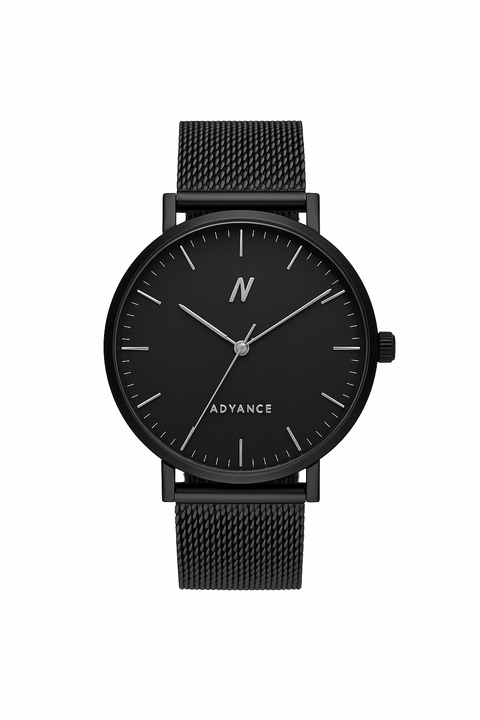 Advance Black Sands Mesh Strap Watch, 40MM