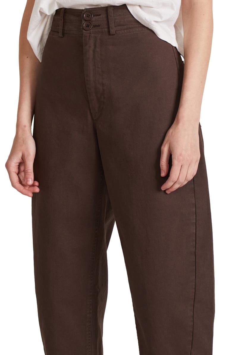 Apiece Apart Mari Cotton Barrel Pants, Alternate, color,