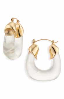 Tasha Resin Hoop Earrings