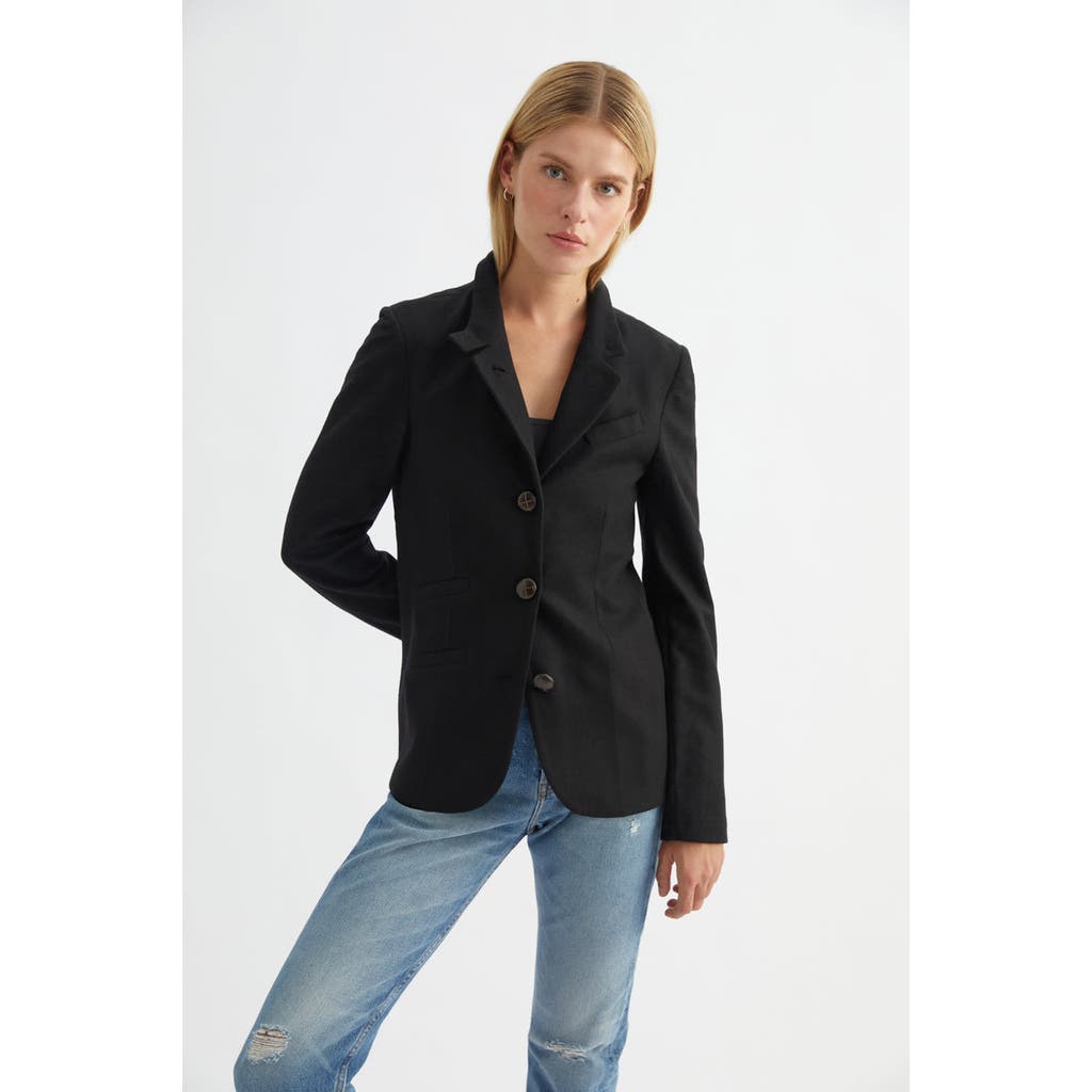 Labeca London Black Wool Blazer In Black