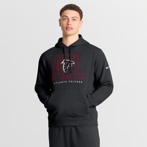 Men's Nike Black Atlanta Falcons Busted Play Club Fleece Pullover Hoodie