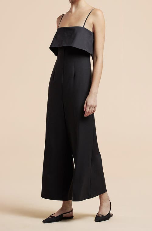 REBECCA TAYLOR REBECCA TAYLOR TUXEDO WIDE LEG JUMPSUIT