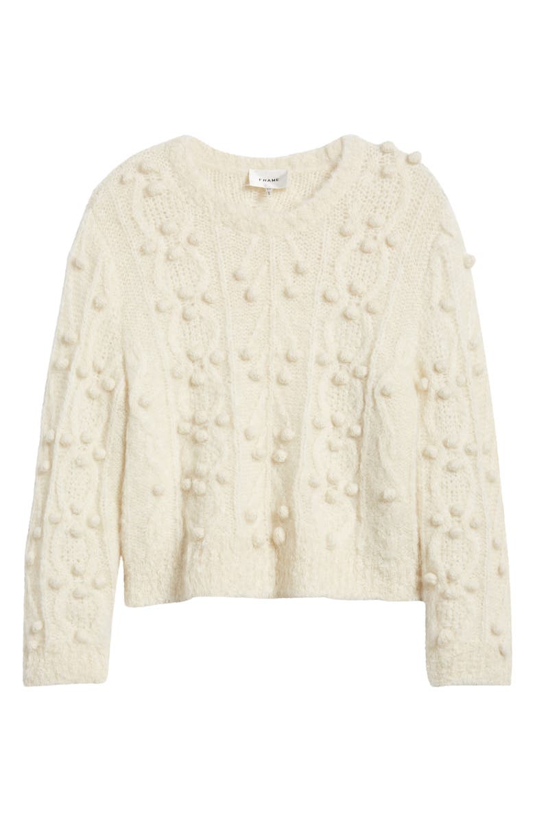 FRAME Popcorn Sweater, Alternate, color, Cream