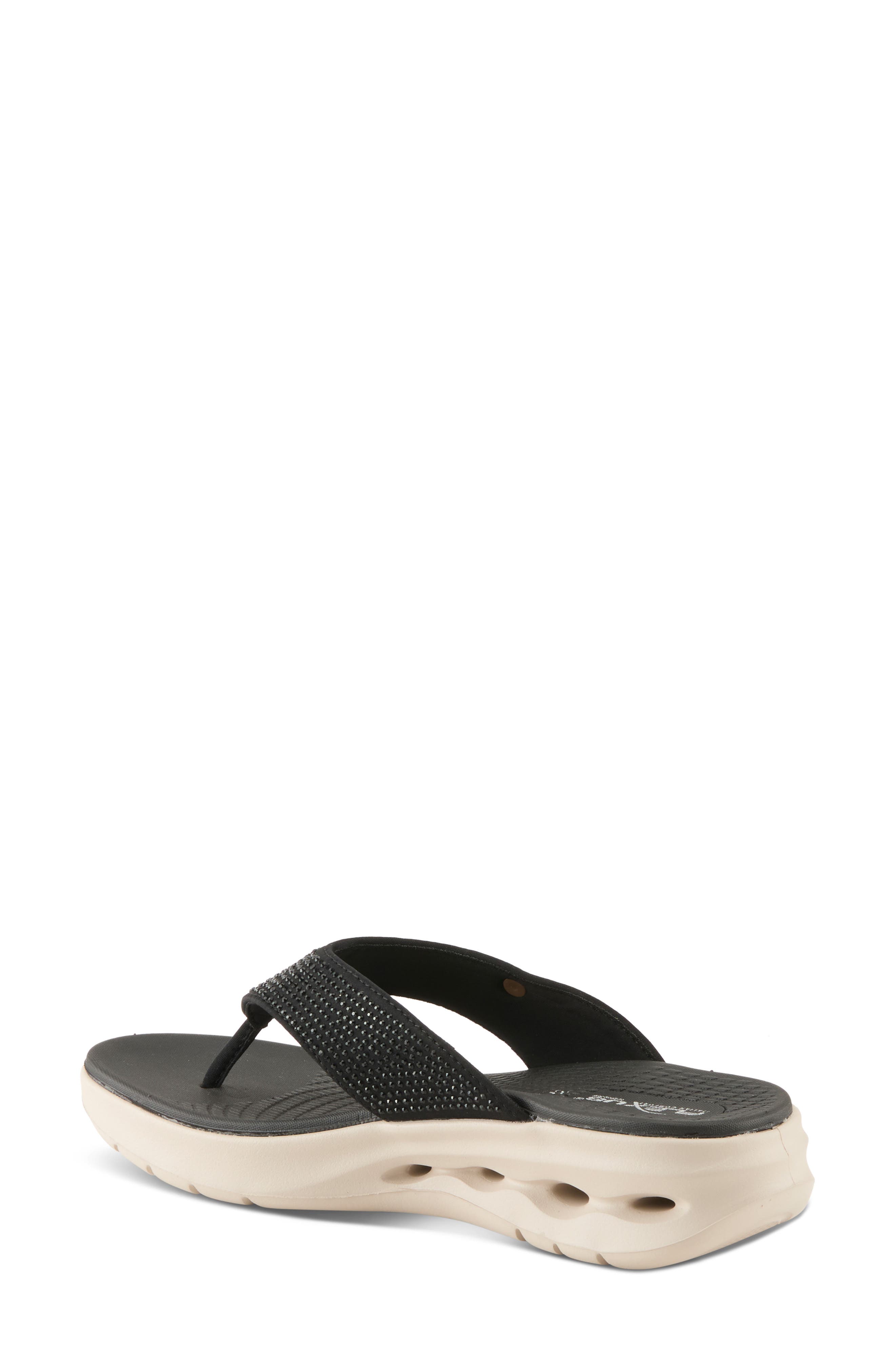 Flexus by Spring Step Gorski Platform Flip Flop, Alternate, color, Black