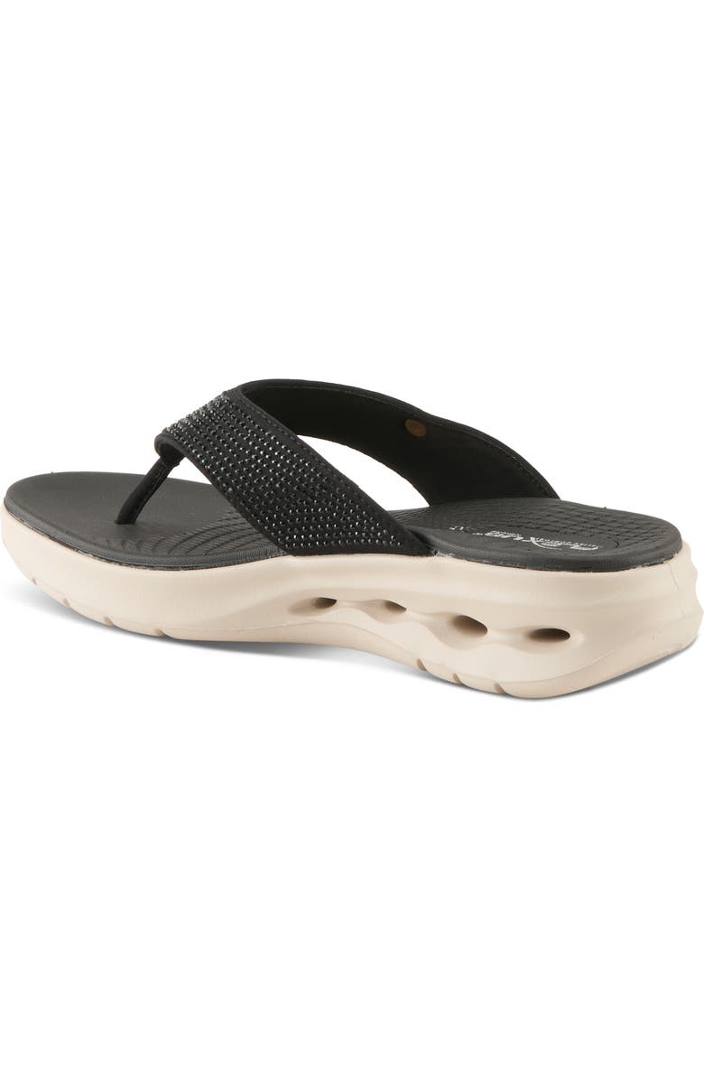 Flexus by Spring Step Gorski Platform Flip Flop, Alternate, color, Black