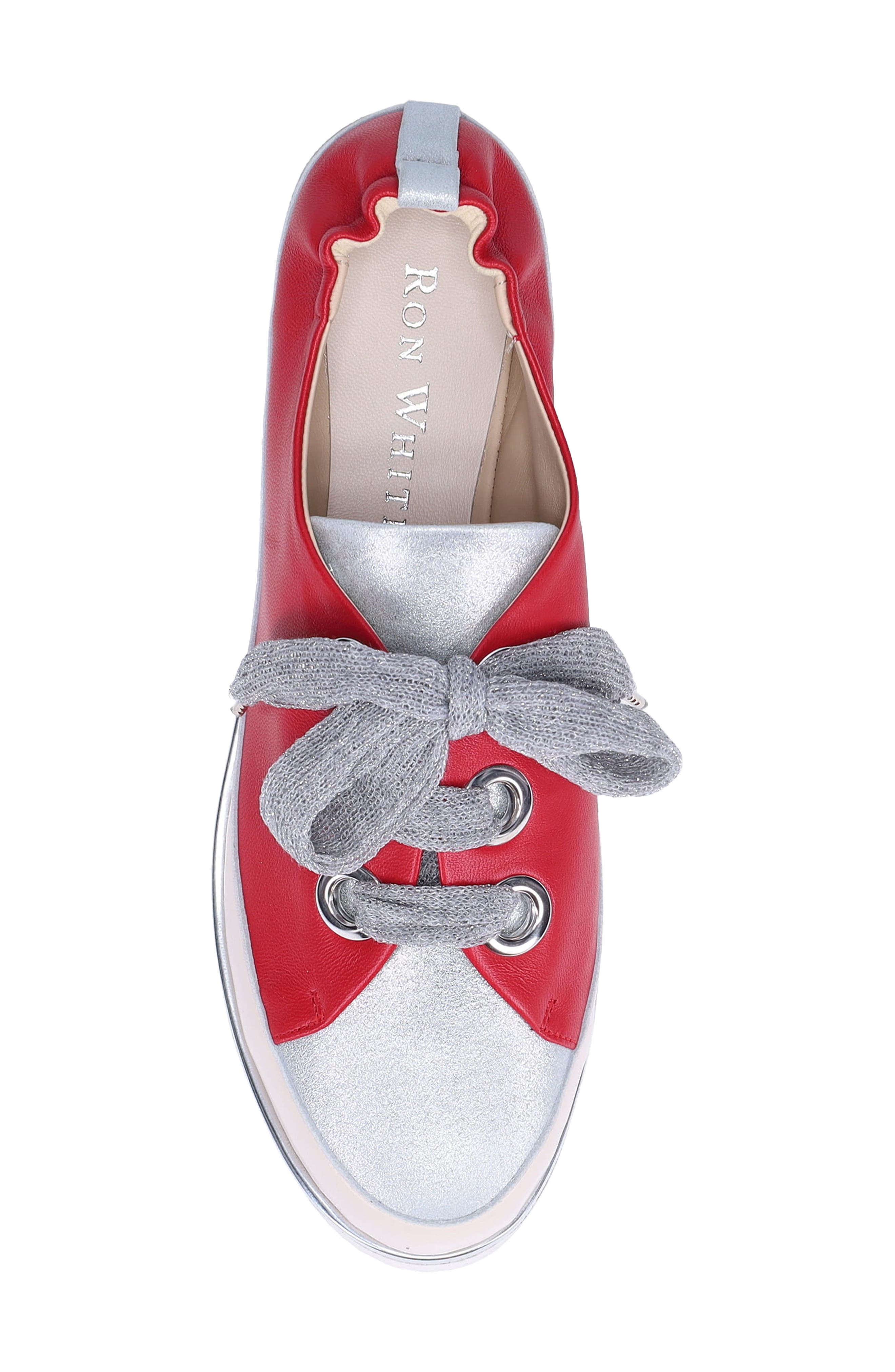 Novena Sneaker, Alternate, color, LIPSTICK/SILVER