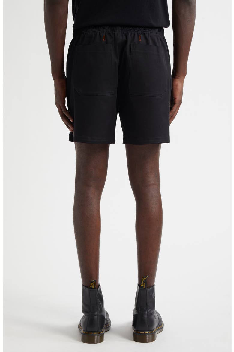 Rollins Stretch Cotton Gabardine Running Shorts, Alternate, color, BLACK