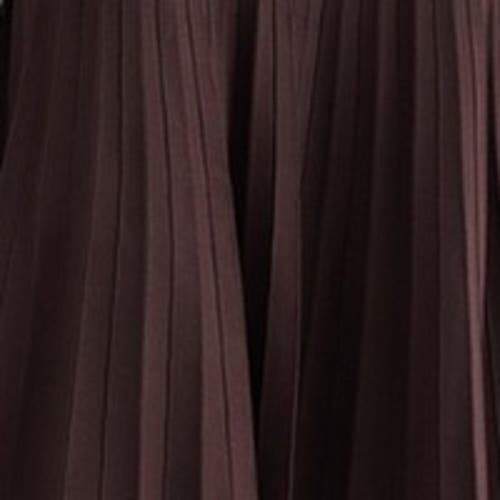 Malina Althena Off Shoulder Knitted Dress In Brown