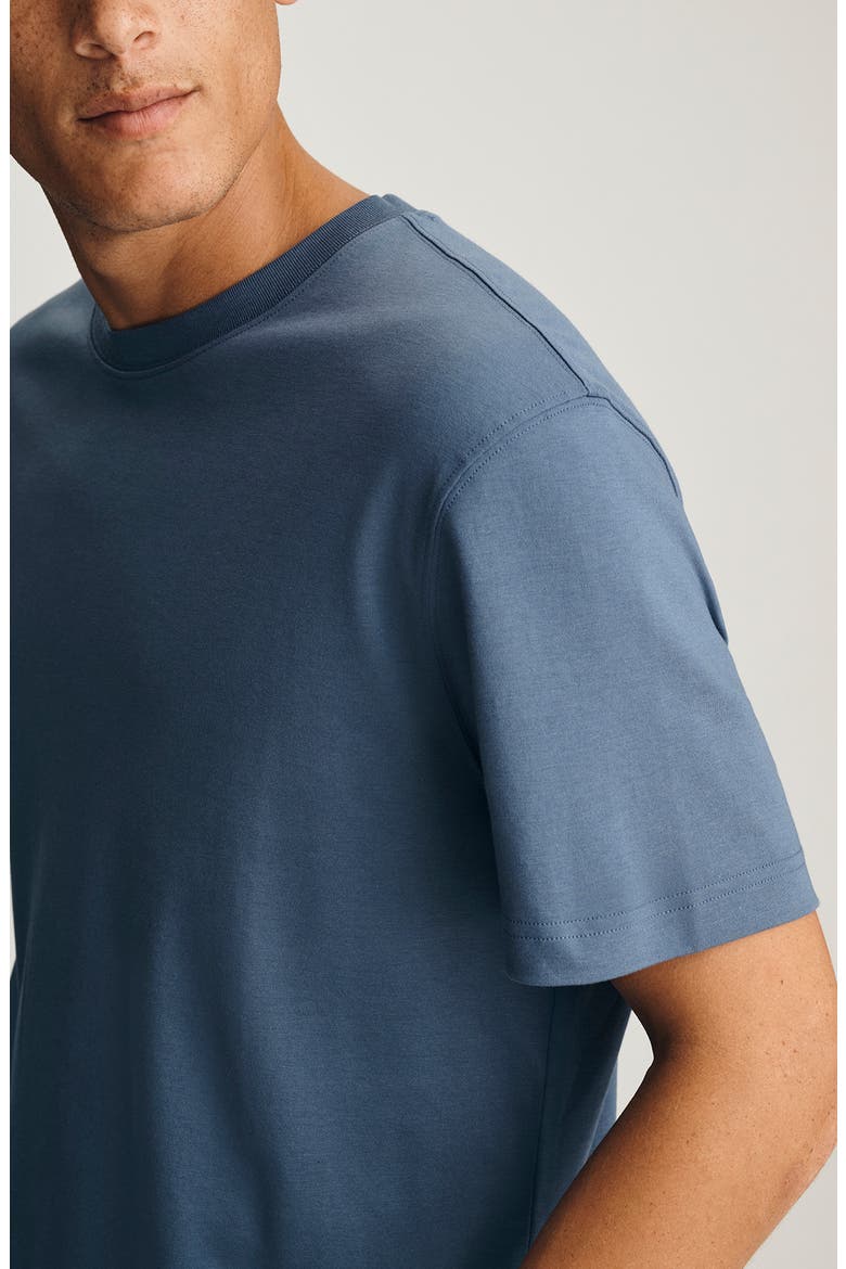 Short Sleeve Cotton & Modal T-Shirt, Alternate, color, VINTAGE INDIGO