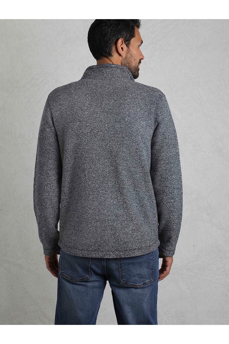 Thames Full Zip Snow Marl Fleece, Alternate, color, Navy