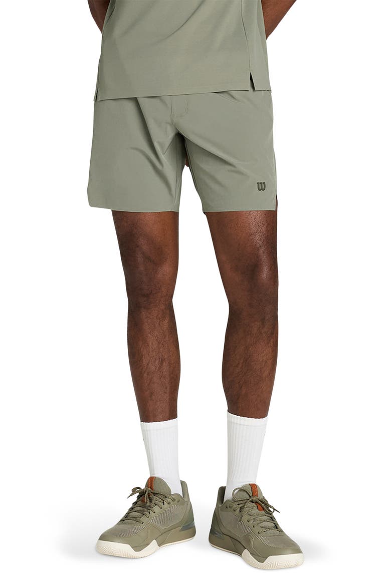 Tournament Unlined Performance Shorts, Main, color, VETIVER