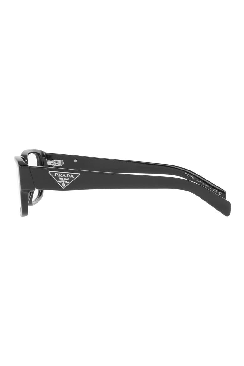 55mm Rectangular Optical Glasses, Alternate, color, BLACK