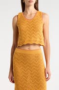 MOTHER Open Knit Tank