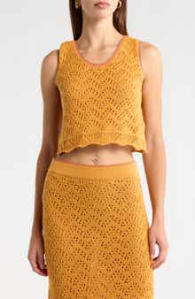 MOTHER Open Knit Tank