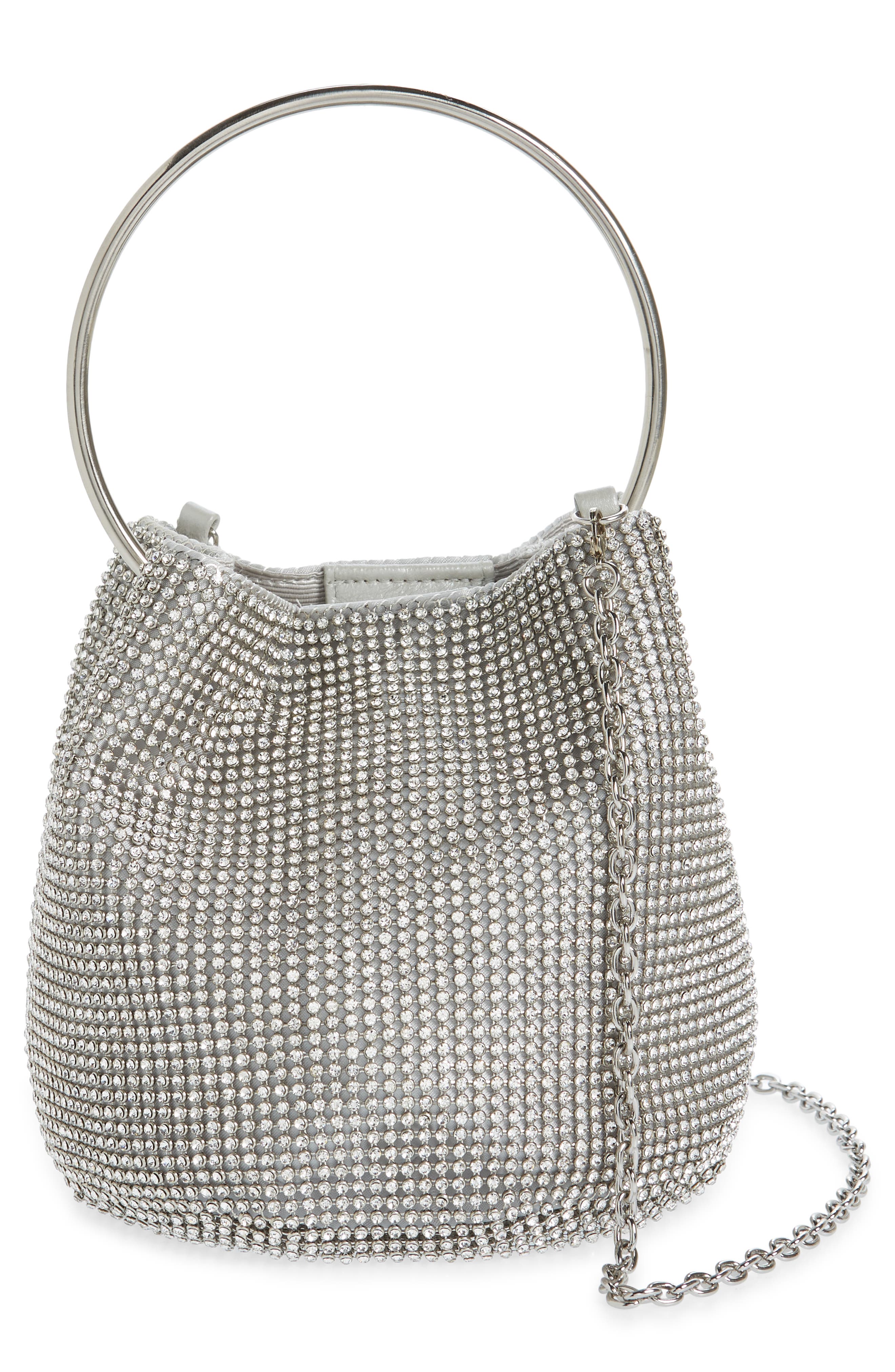 Whiting & Davis Luna Mesh Bracelet Bucket Bag, Main, color, 