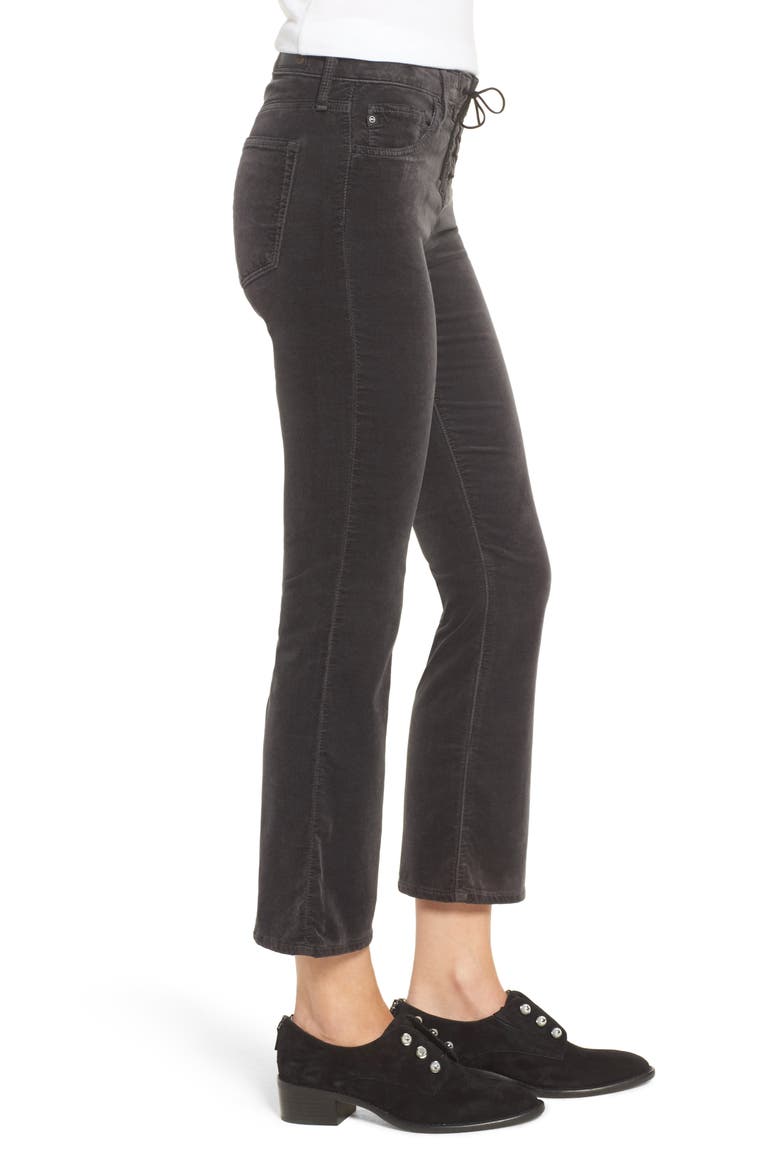 Jodi Lace-Up Crop Jeans, Alternate, color, RICH MERCURY