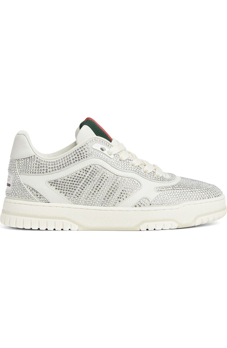 Gucci Re-Web Crystal Studded Sneaker, Alternate, color,
