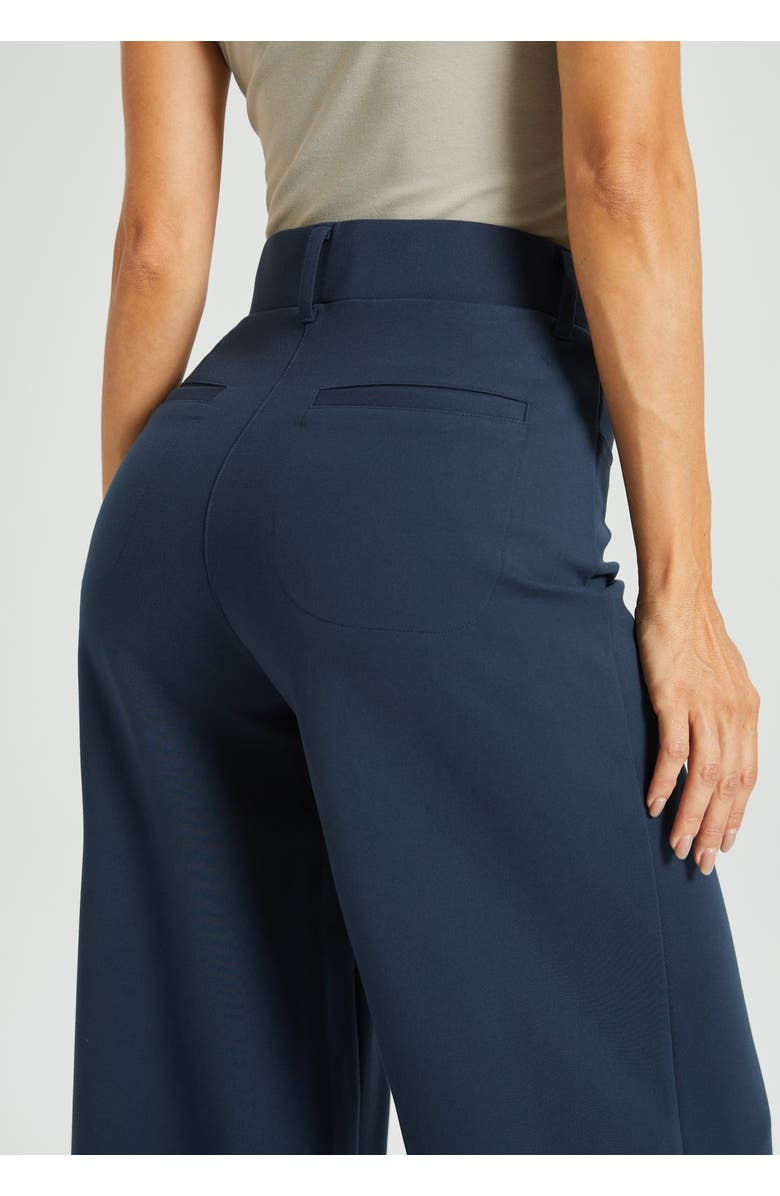 Betabrand 7-Pocket DPYP Dress Pant Yoga Pant | Wide, Alternate, color, Navy