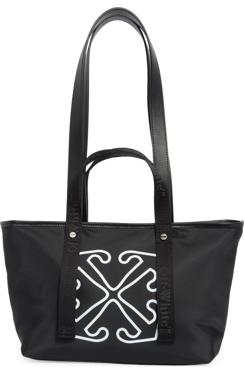 Off-White Small Classic Day Off Tote, Main, color, Black