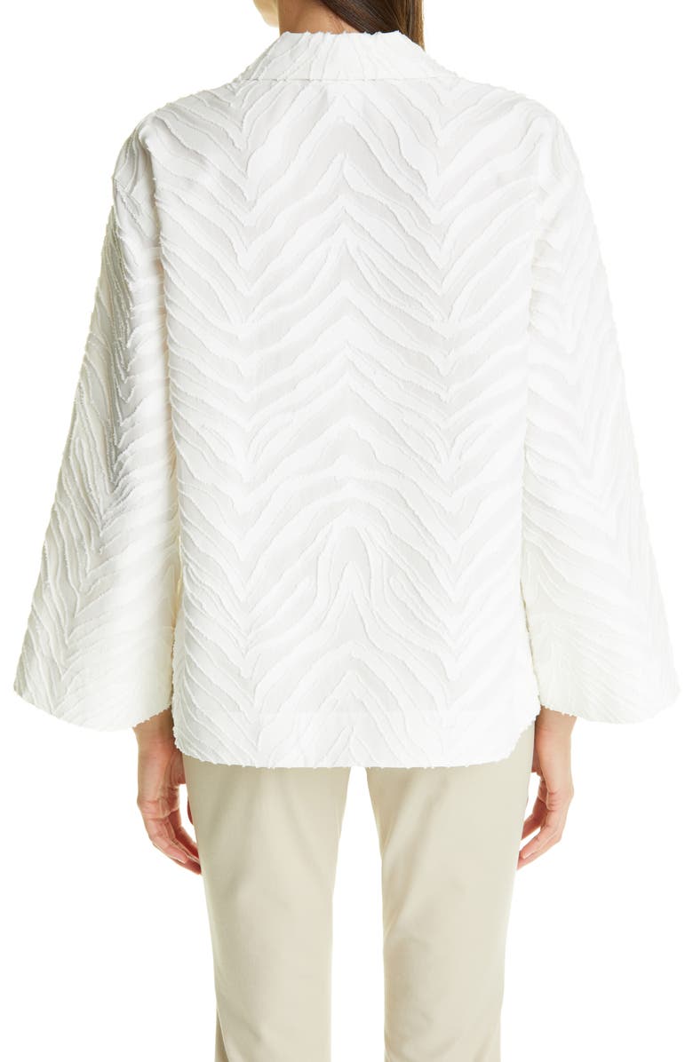 Lafayette 148 New York Dales Zebra Jacquard Top, Alternate, color,