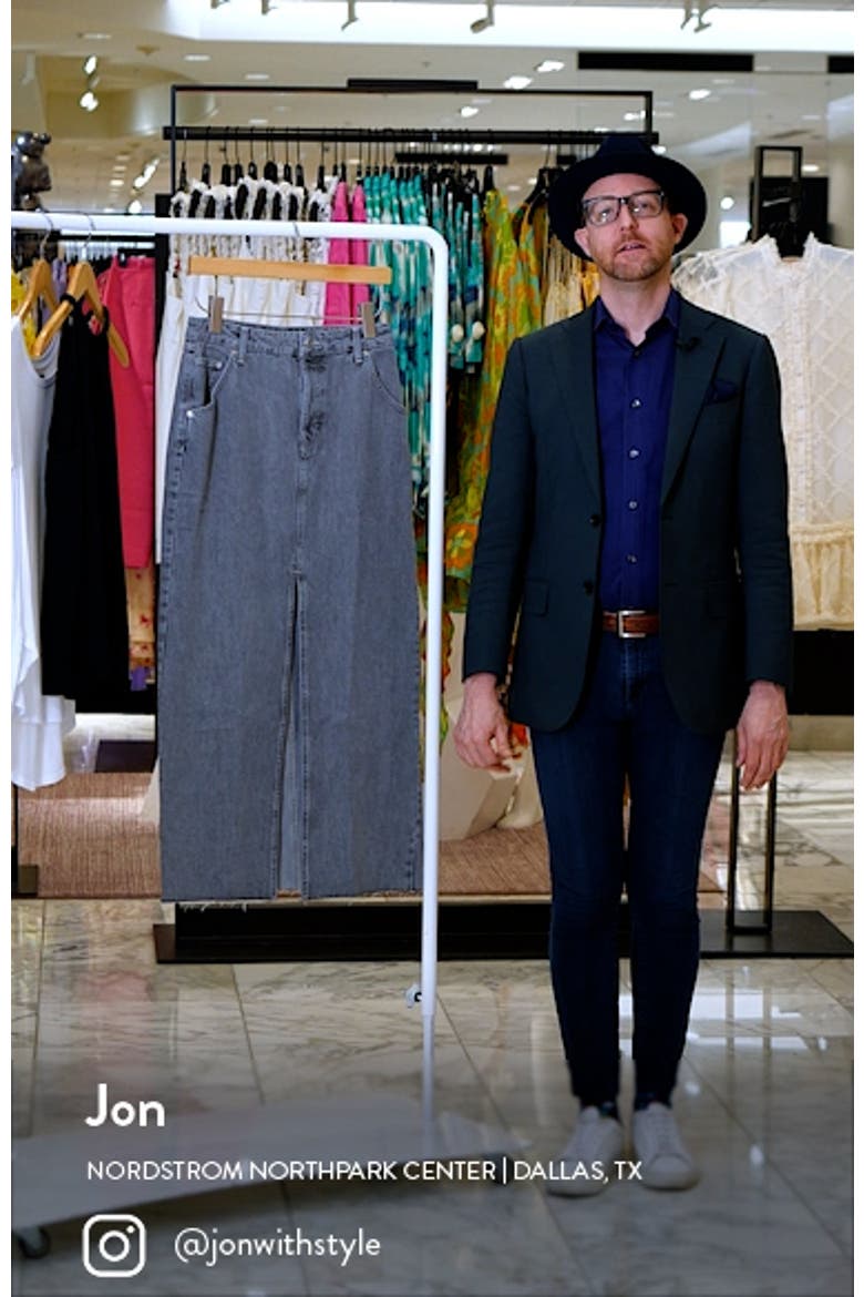 Nonstretch Denim Maxi Skirt video