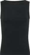 nuuds Slinky Boat Neck Rib Tank