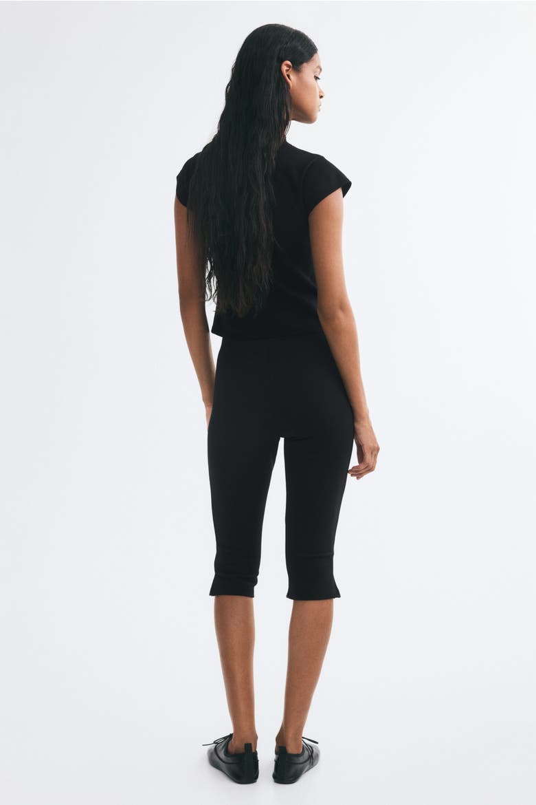 Ponte Capri Pants, Alternate, color, Black