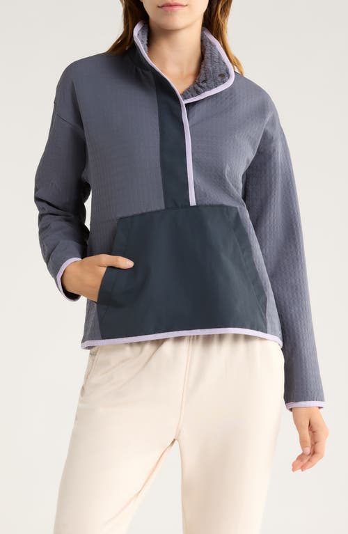Free Fly Gridback Fleece Lined Pullover In Gray