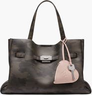 DKNY Bryar Large Satchel with Heart Dangle