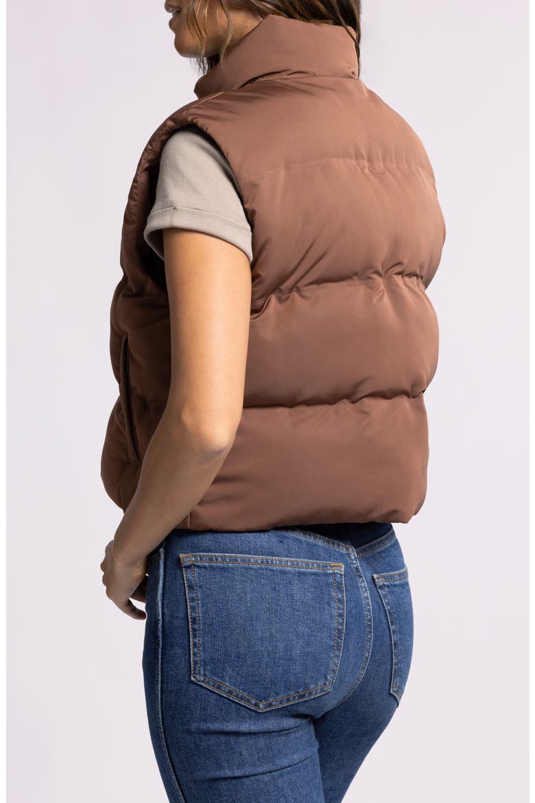 Issey Puffer Vest, Alternate, color, CAPPUCCINO