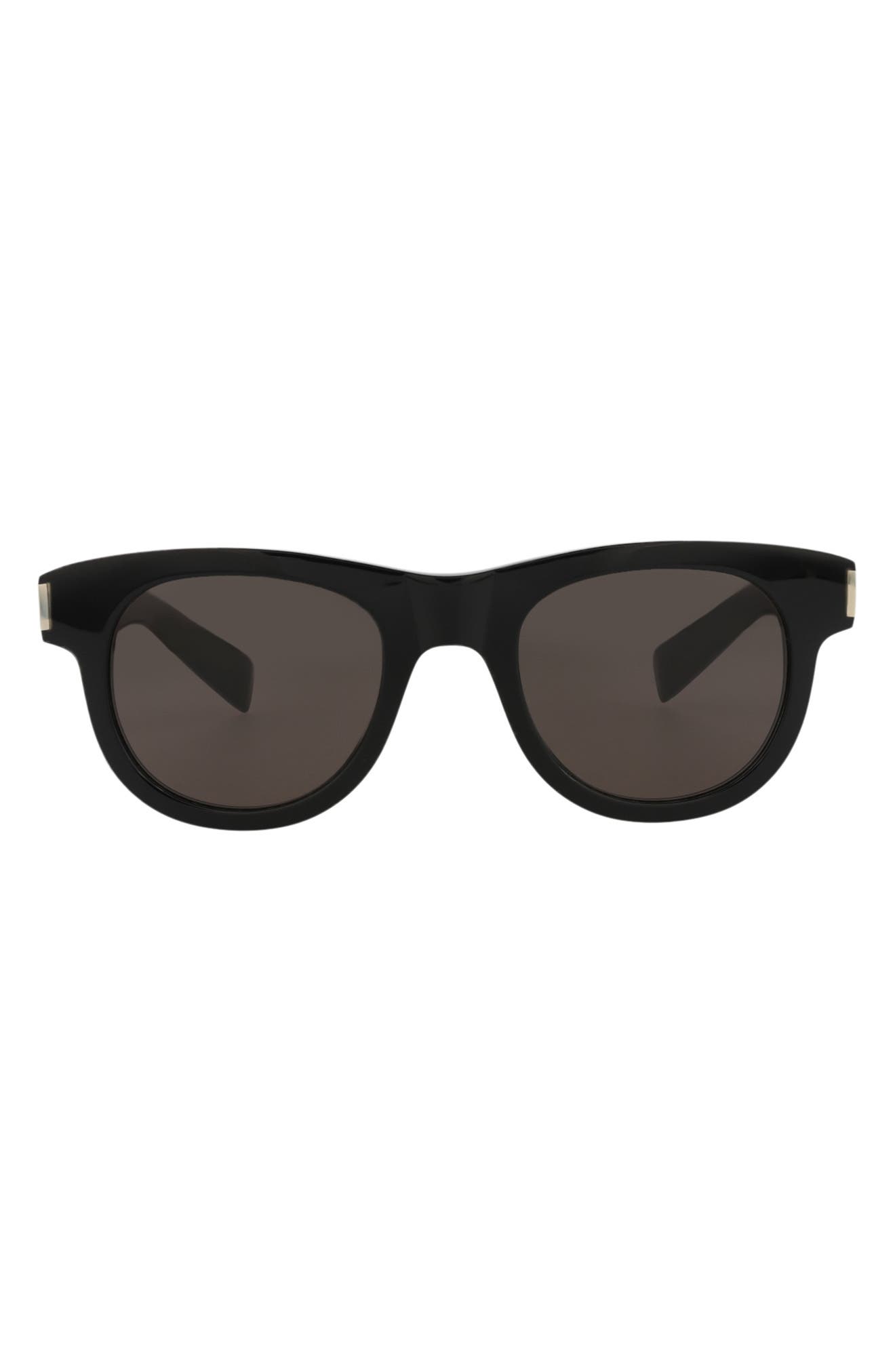 Saint Laurent 49mm Round Sunglasses