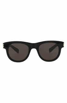 Saint Laurent 49mm Round Sunglasses