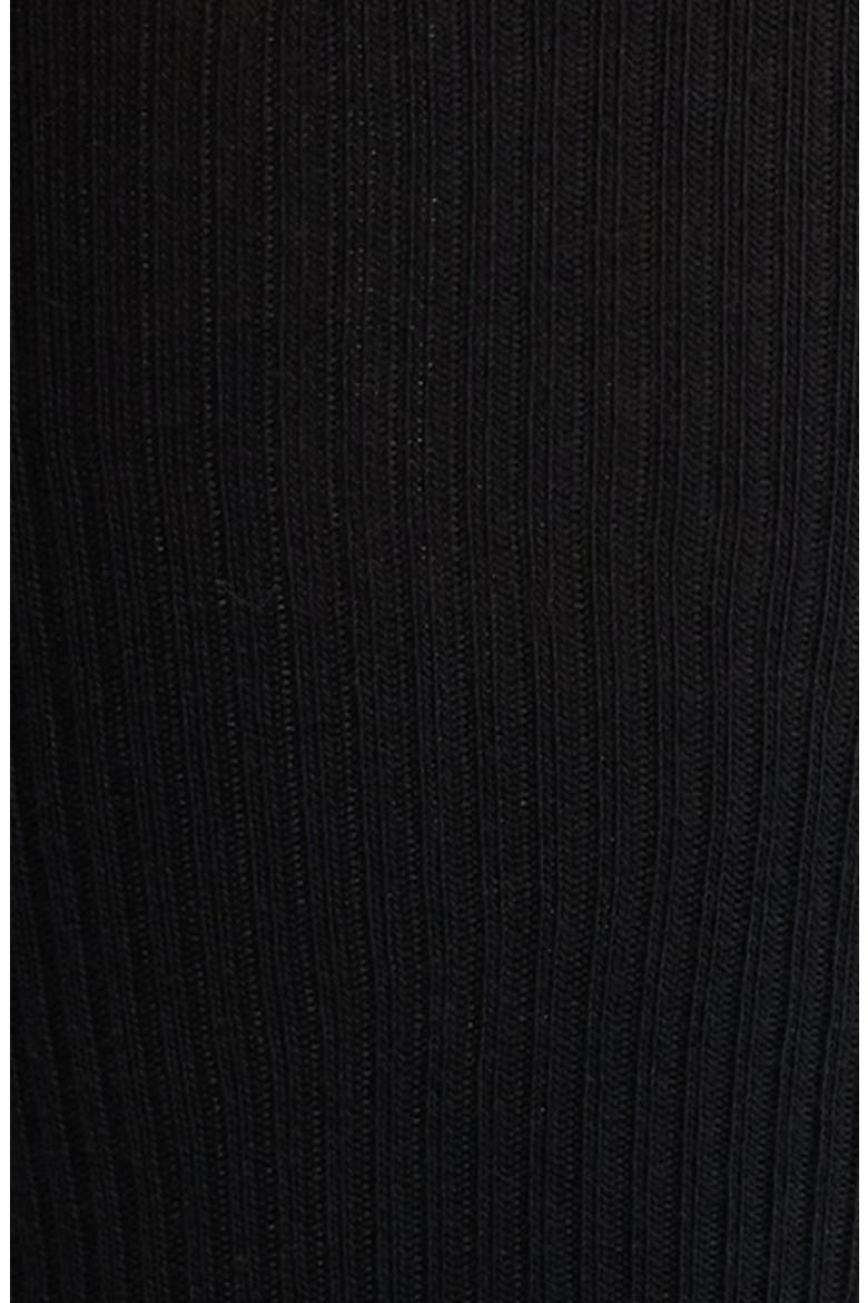 Cotton Blend Rib Knee High Socks, Alternate, color, BLACK
